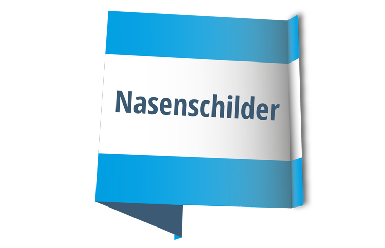  Faltschild / Nasenschild - 118x56cm 
